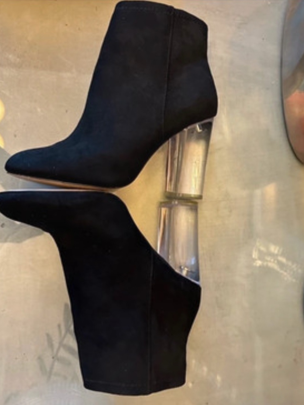 Call It Spring Lucite Booties 8